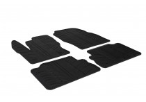 Rubbermatten passend voor Ford Kuga 2013-2016 (T-Design 4-delig + montageclips)