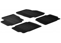 Rubbermatten passend voor Ford Mondeo 5 deurs 2007-2011 (T-Design 4-delig + montageclips)