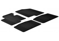 Rubbermatten passend voor Kia Optima 2012- (T-Design 4-delig + montageclips)