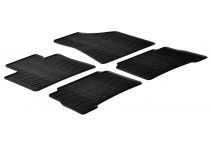Rubbermatten passend voor Kia Sorento 2009-2015 (T-Design 4-delig + montageclips)