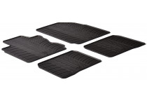 Rubbermatten passend voor Nissan Note 2006-2012 (T-Design 4-delig)