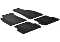 Rubbermatten passend voor Audi A4 8E 2001-2008 / Seat Exeo (T-Design 4-delig + montageclips)