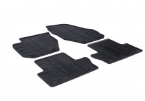 Rubbermatten passend voor Volvo XC60 2008- (T-Design 4-delig + montageclips)