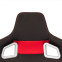 Sportstoel 'RS6-II' - Zwart/Rood Stof - Dubbelzijdig verstelbare rugleuning - incl. sledes, voorbeeld 7
