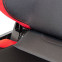 Sportstoel 'RS6-II' - Zwart/Rood Stof - Dubbelzijdig verstelbare rugleuning - incl. sledes, voorbeeld 8