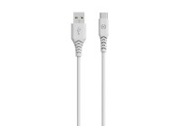 Câble Celly Planet USB-A > USB-C blanc 1,5 mètre
