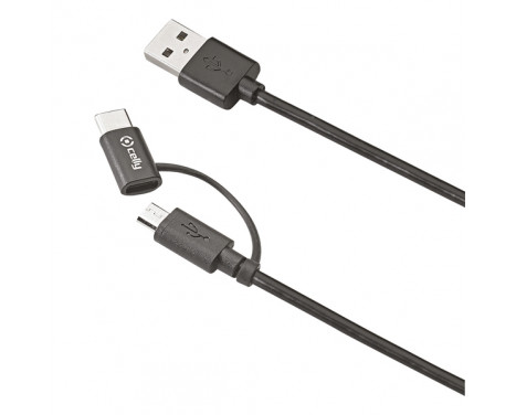 Celly Cable Adaptateur Micro USB-C 1 mètre, Image 2