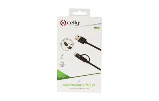 Celly Cable Adaptateur Micro USB-C 1 mètre, Image 3