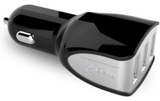 Celly Chargeur Voiture 3 USB 4.4A noir, Image 2
