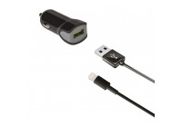 Celly Chargeur Voiture MFI USB 2.4A noir