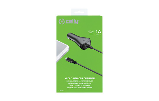Celly Micro-USB 1A Chargeur Voiture 1 mètre, Image 4