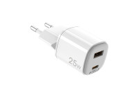 Chargeur domestique Celly USB-A + USB-C 25 W