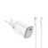 Chargeur secteur Celly + câble USB-C > Lightning 20 W