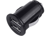 Grab 'n Go - Chargeur de voiture double USB-A 2,4 A/12 W - Noir