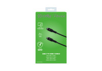 Câble d'alimentation Celly 60 W USB-C > USB-C 1 mètre