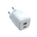 Celly Chargeur de voyage USB/USB-C 20W blanc, Vignette 2