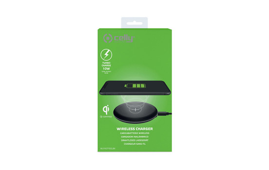 Celly chargeur rapide sans fil noir, Image 2
