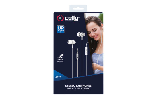Celly Écouteurs Stéréo 3,5 mm blanc, Image 2