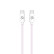 Celly USB-C > Câble USB-C Tressé en Coton 1,5 mètres Rose, Vignette 2
