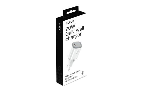 Chargeur domestique Celly UPTC USB-C 20W, Image 2
