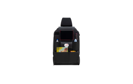 Organisateur de siège d'auto universel - cuir PVC noir