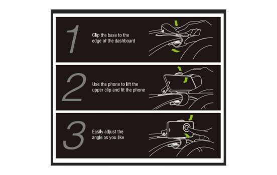 Clip Support Smartphone Universel Carbone, Image 5