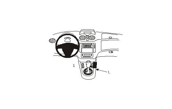 ProClip - Support console Citroën C3/Pluriel 2002-2004