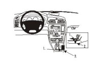 ProClip - Support de console Volvo S60 2000-2004, coudé