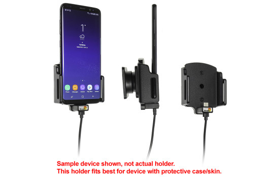 Support universel réglable USB-C avec alimentation fixe largeur : 62-77 mm épaisseur : 9-13 mm, Image 2