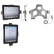 Support Apple iPad 1 Active avec prise USB 12V