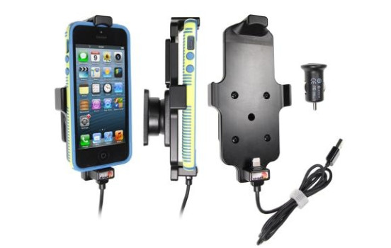Apple iPhone 5 / 5S / SE Support actif avec ou sans cache Prise USB 12V