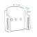 Apple iPhone 5 Support passif avec couvercle support passif avec support pivotant, Vignette 6