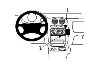 ProClip - Chevrolet -Deawoo/ Matiz Support coudé