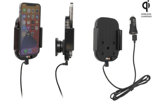 Support réglable Apple iPhone 12/ 12 Pro Qi Wireless Active avec prise USB 12V