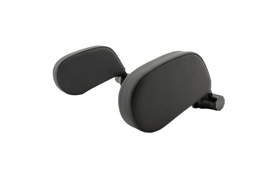 Appui-tête de voyage réglable universel Premium - Cuir artificiel anthracite