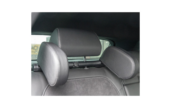 Appui-tête de voyage réglable universel Premium - Cuir artificiel anthracite, Image 2