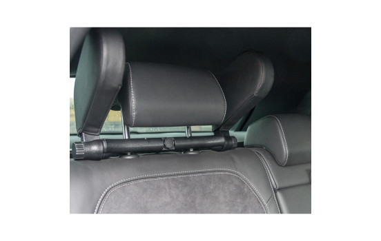 Appui-tête de voyage réglable universel Premium - Cuir artificiel anthracite, Image 3