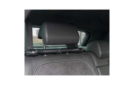Appui-tête de voyage réglable universel Premium - Cuir artificiel anthracite, Image 4