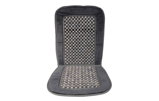 Coussin 'Deluxe' perlé noir / gris