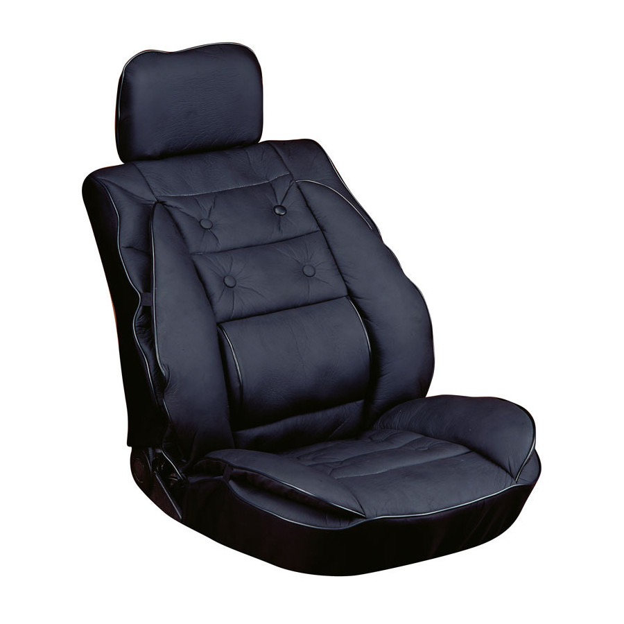 Coussin De Massage Gris Pour Siège Auto - Soutien Dos, Ventilation, Confort Trajets Longs
