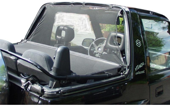 Déflecteur d'air convertible prêt à poser, compatible avec Suzuki Vitara, Image 2