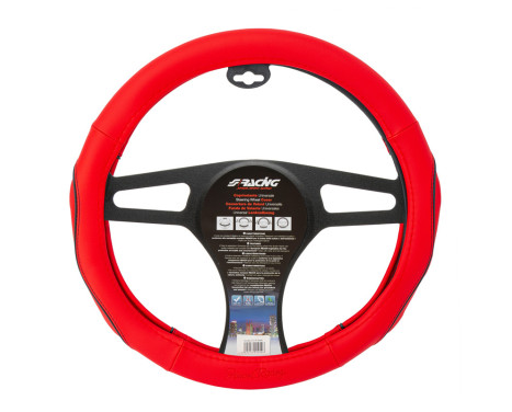 Housse de volant Simoni Racing Pretty Red - 37-39cm - Eco-Cuir Rouge