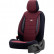 Ensemble de housses de siège en tissu 'SelectedFit Sports' noir / rouge - 11 pièces, Vignette 2