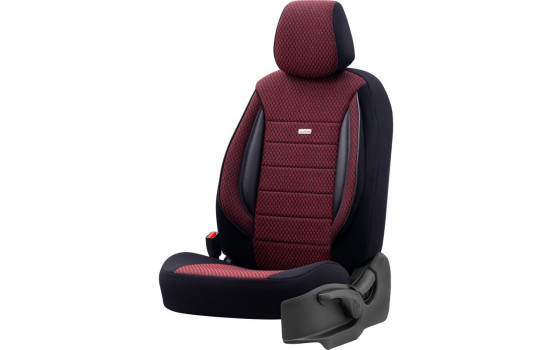 Ensemble de housses de siège en tissu 'SelectedFit Sports' noir / rouge - 11 pièces, Image 2