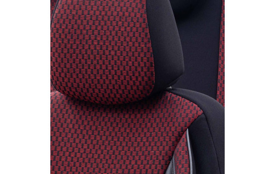 Ensemble de housses de siège en tissu 'SelectedFit Sports' noir / rouge - 11 pièces, Image 4