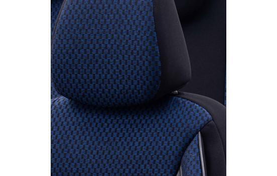 Ensemble de housses de siège universelles en tissu 'SelectedFit Sports' Noir/Bleu - 11 pièces - convient pour , Image 5