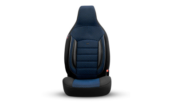 Ensemble de housses de siège universelles en tissu CityBug Sport Plus noir/bleu - 9 pièces, Image 2
