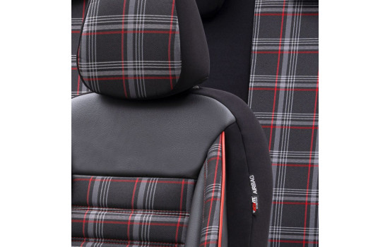 Housse de siège en tissu otoM 'Sports' - Noir / Rouge - 11 pièces, Image 3