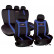 Housse de siège Simoni Racing type H - Noir / Bleu - 12 pièces