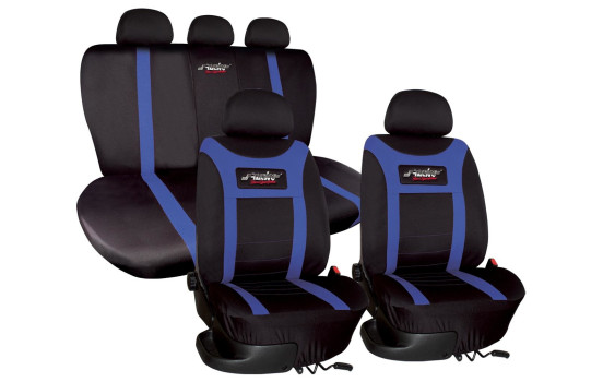 Housse de siège Simoni Racing type H - Noir / Bleu - 12 pièces